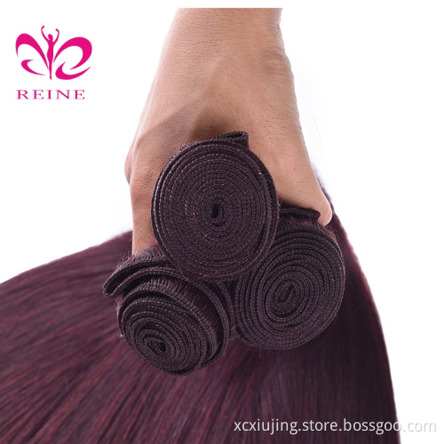 REINE 100 Human Hair 99J Brazilian Virgin Hair Silky Straight,Names Of Virgin Human Hair Weave Bundles in mozambique